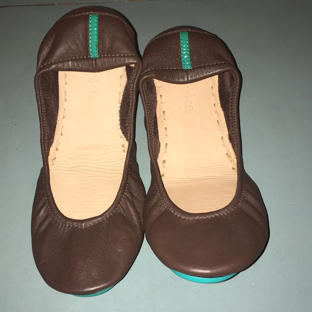 Brand new Chocolate brown Tieks